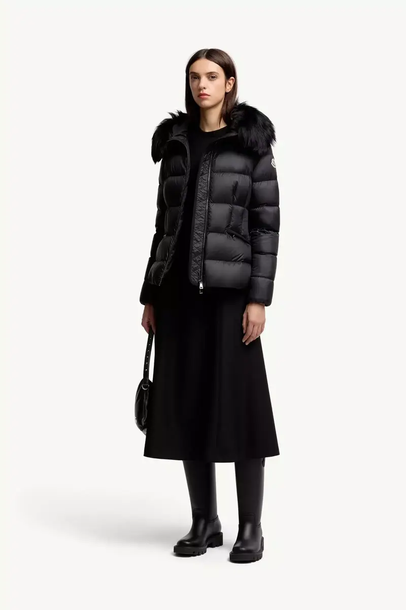 Moncler Boed Hooded Shearling-trimmed Short Down Jacket | Thumbnail 3 Moncler Boed Hooded Shearling-trimmed Short Down Jacket | Thumbnail 3