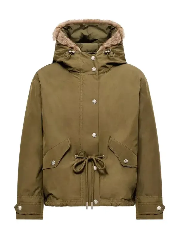 Effraie 3-in-1 Hooded Shearling Trimmed Down Parka Effraie 3-in-1 Hooded Shearling Trimmed Down Parka