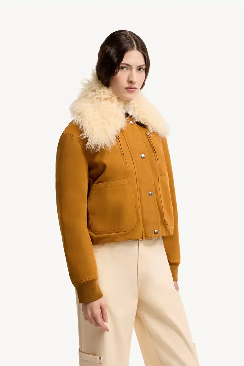 Moncler Gravio Shearling-trimmed Short Down Jacket | Thumbnail 5 Moncler Gravio Shearling-trimmed Short Down Jacket | Thumbnail 5