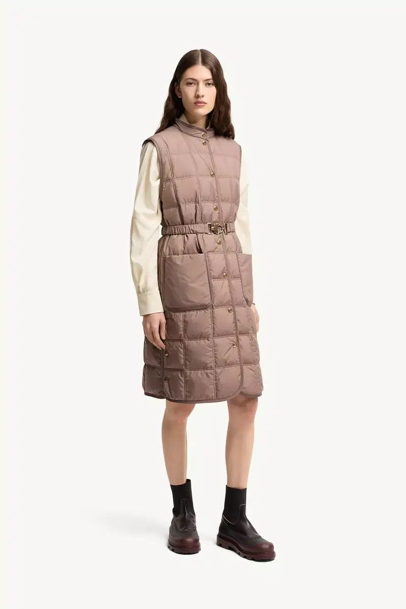 Moncler Cygnette Square Quilted Long Down Vest | Thumbnail 5 Moncler Cygnette Square Quilted Long Down Vest | Thumbnail 5