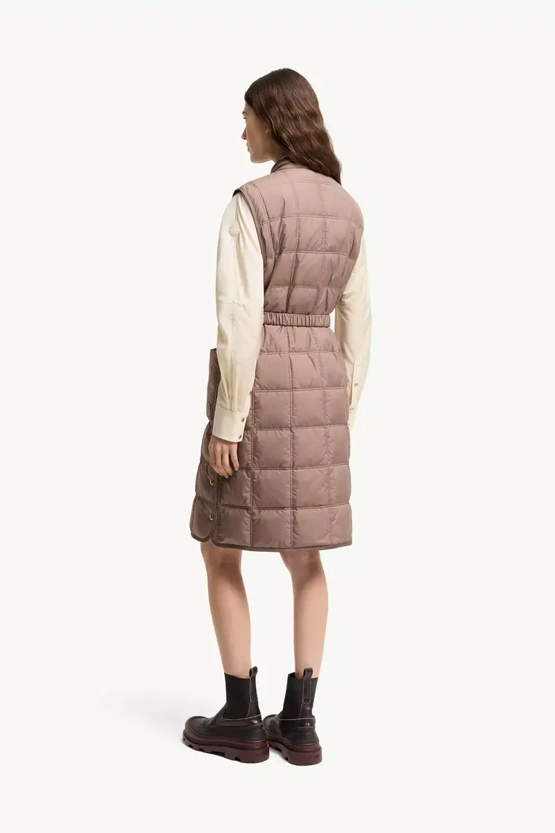Moncler Cygnette Square Quilted Long Down Vest | Thumbnail 6 Moncler Cygnette Square Quilted Long Down Vest | Thumbnail 6