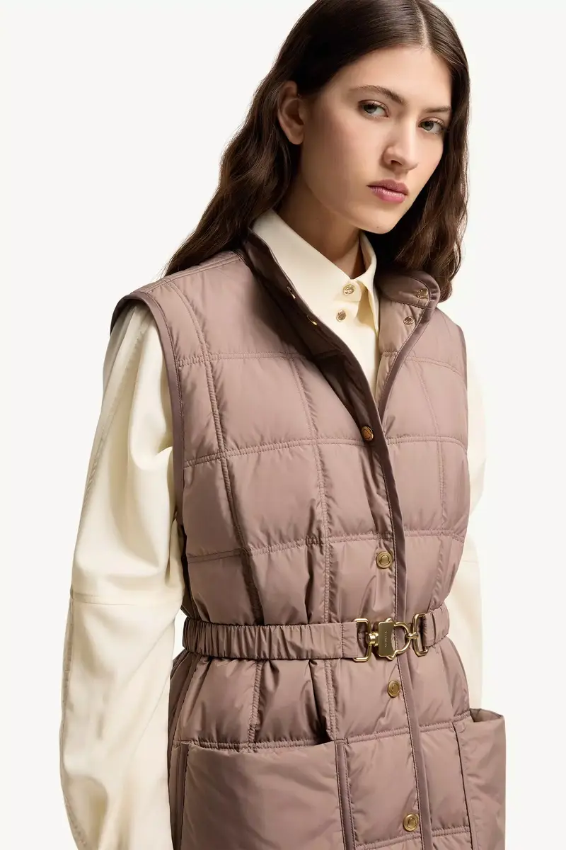 Moncler Cygnette Square Quilted Long Down Vest | Thumbnail 8 Moncler Cygnette Square Quilted Long Down Vest | Thumbnail 8