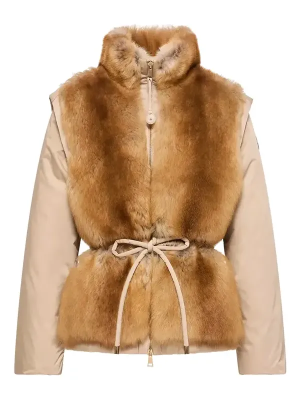 Blaireau 2-in-1 Shearling Down Jacket