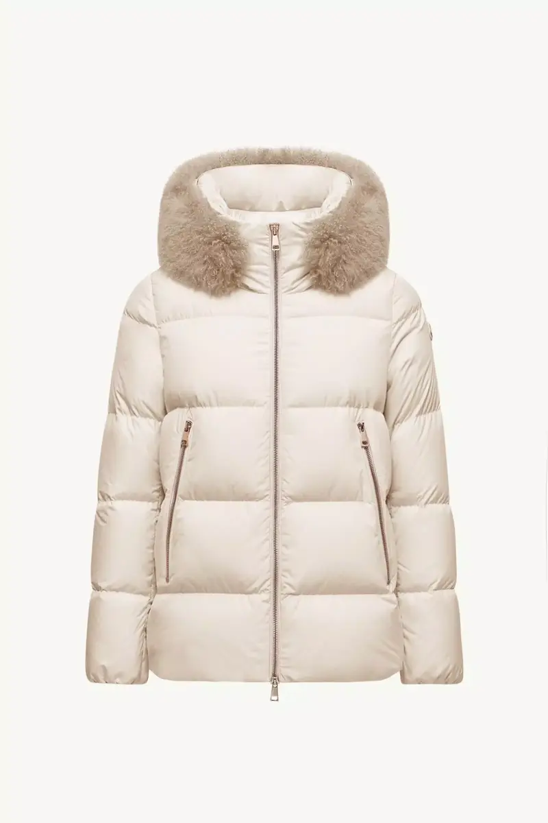 Moncler Laichefur Shearling-trimmed Short Down Jacket | Thumbnail 2 Moncler Laichefur Shearling-trimmed Short Down Jacket | Thumbnail 2
