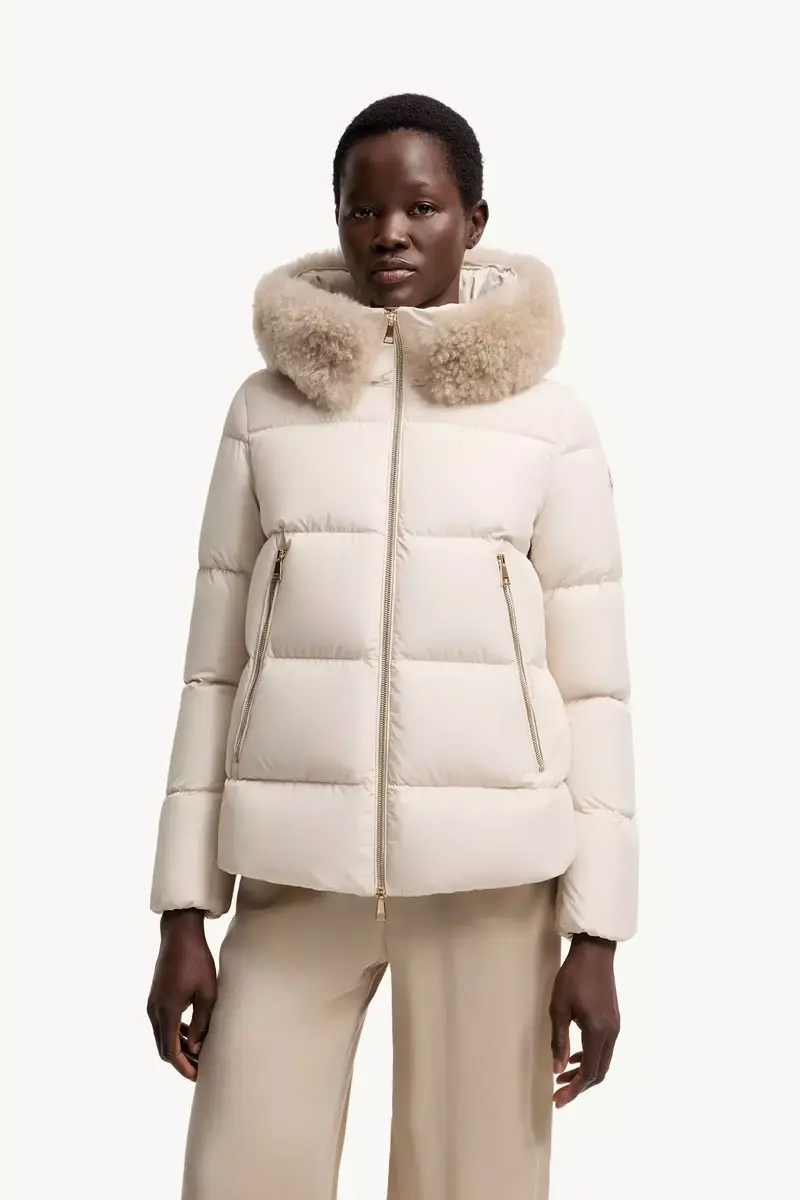 Moncler Laichefur Shearling-trimmed Short Down Jacket | Thumbnail 5 Moncler Laichefur Shearling-trimmed Short Down Jacket | Thumbnail 5