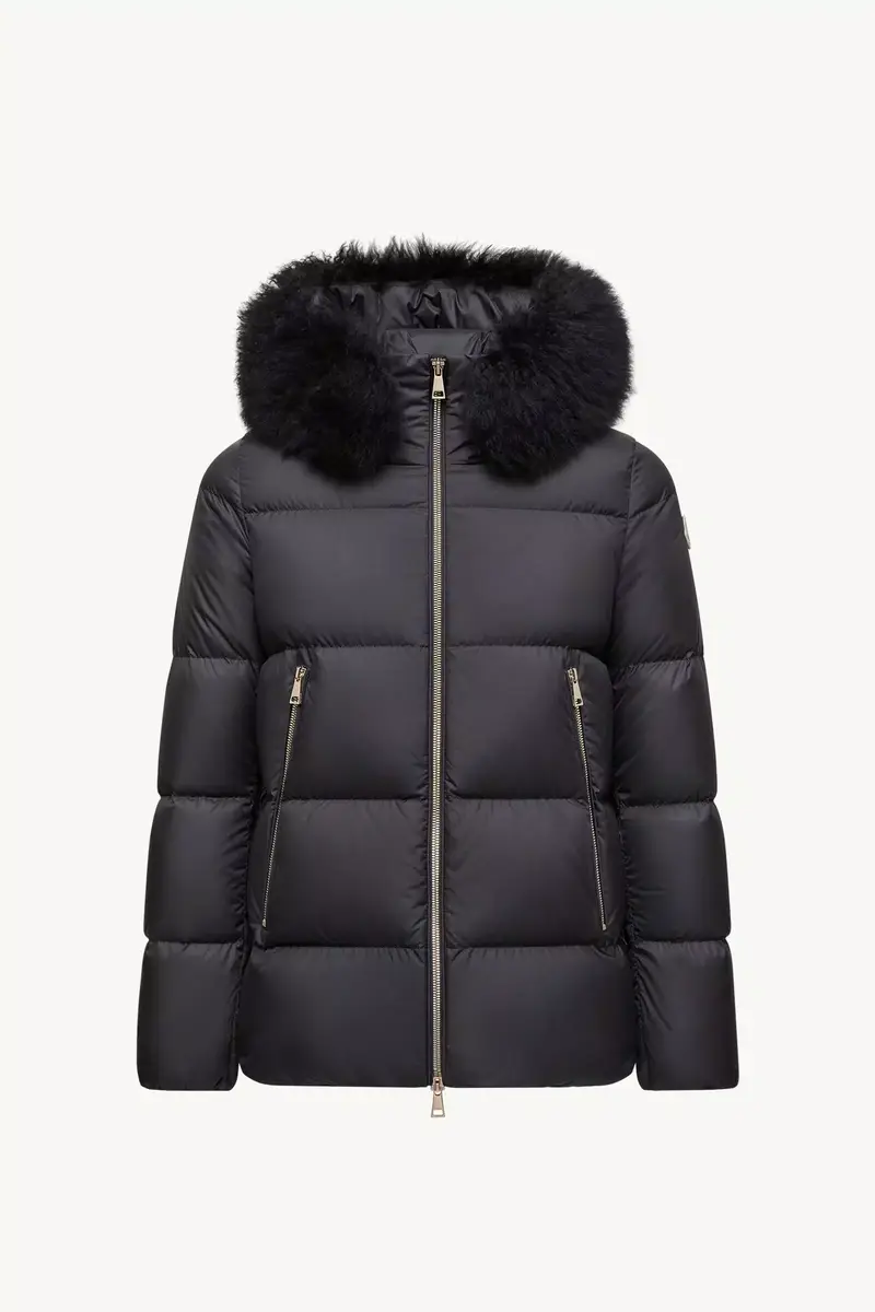 Moncler Laichefur Shearling-trimmed Short Down Jacket | Thumbnail 2 Moncler Laichefur Shearling-trimmed Short Down Jacket | Thumbnail 2