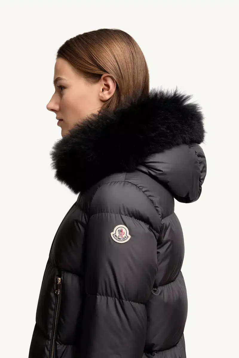 Moncler Laichefur Shearling-trimmed Short Down Jacket | Thumbnail 4 Moncler Laichefur Shearling-trimmed Short Down Jacket | Thumbnail 4