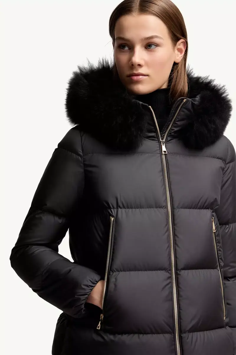 Moncler Laichefur Shearling-trimmed Short Down Jacket | Thumbnail 8 Moncler Laichefur Shearling-trimmed Short Down Jacket | Thumbnail 8