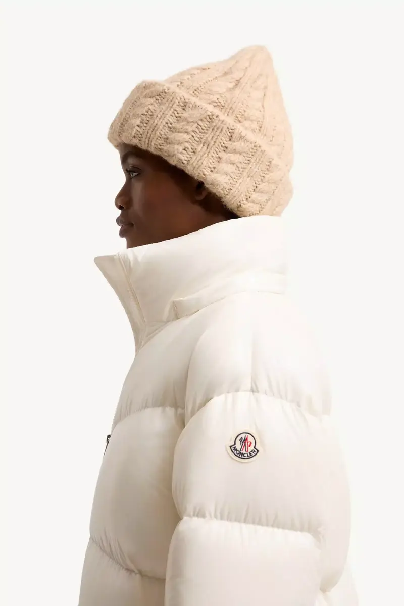 Moncler Harfang Hooded Long Down Coat | Thumbnail 4