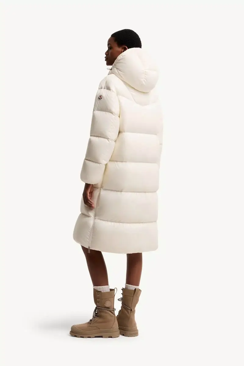 Moncler Harfang Hooded Long Down Coat | Thumbnail 6
