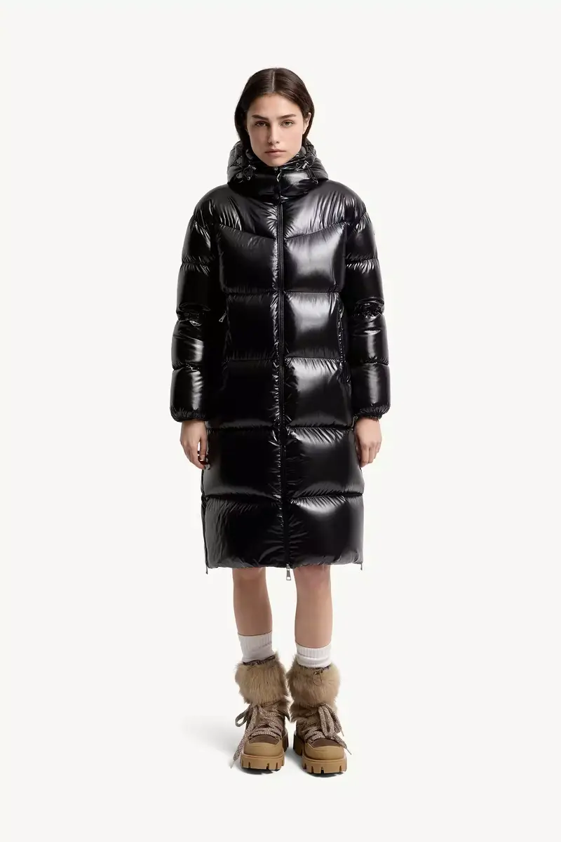 Moncler Harfang Hooded Long Down Coat | Thumbnail 5 Moncler Harfang Hooded Long Down Coat | Thumbnail 5