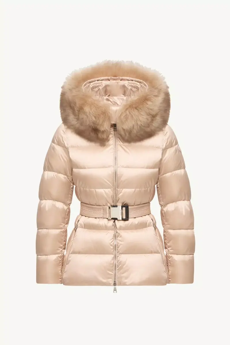 Moncler Cupidones Hooded Shearling-trimmed Short Down Jacket | Thumbnail 2