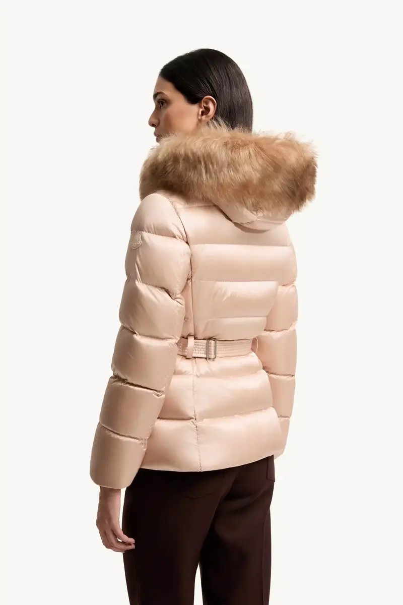 Moncler Cupidones Hooded Shearling-trimmed Short Down Jacket | Thumbnail 6