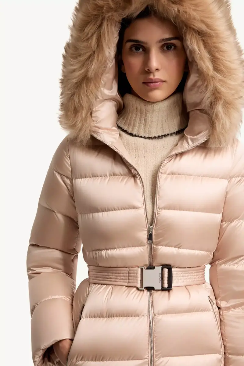 Moncler Cupidones Hooded Shearling-trimmed Short Down Jacket | Thumbnail 8