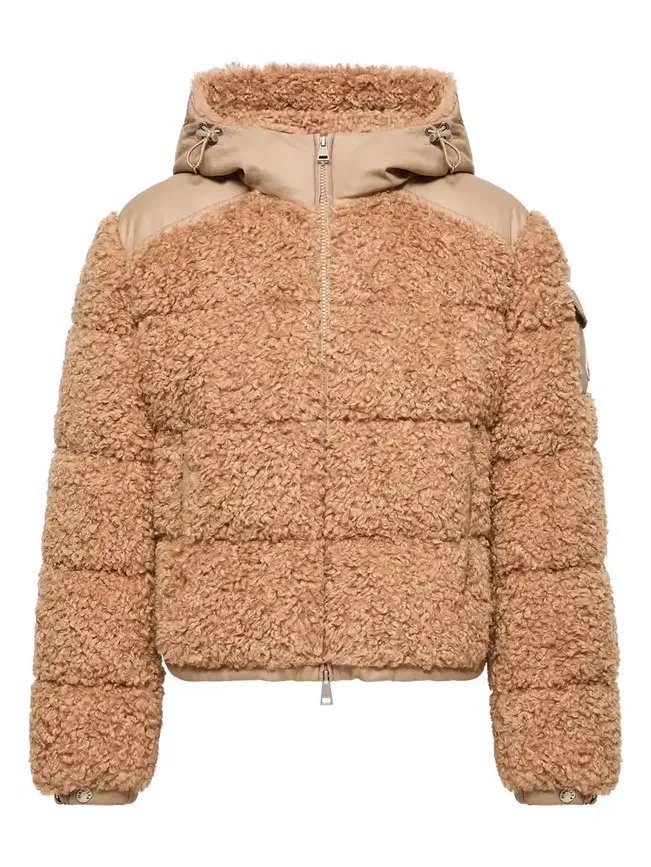 Alpestre Hooded Teddy Short Down Jacket
