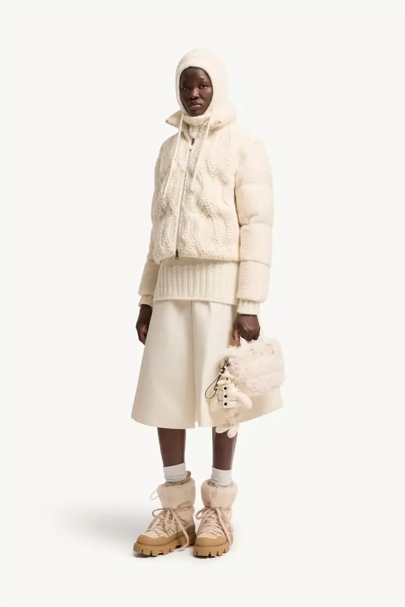 Moncler Nitidule Bouclé Short Down Jacket | Thumbnail 3 Moncler Nitidule Bouclé Short Down Jacket | Thumbnail 3