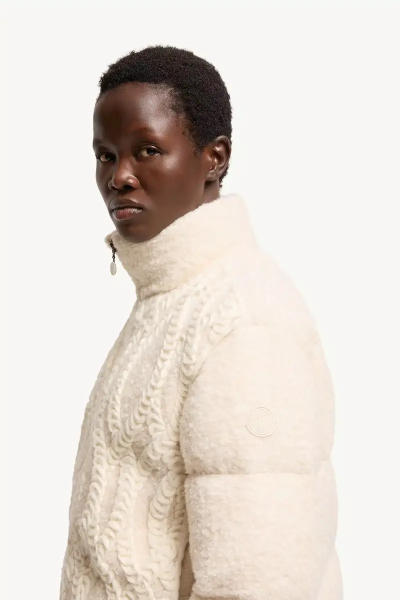 Moncler Nitidule Bouclé Short Down Jacket | Thumbnail 4 Moncler Nitidule Bouclé Short Down Jacket | Thumbnail 4