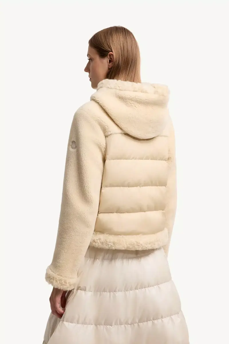 Moncler Leuctre Hooded Shearling Short Down Jacket | Thumbnail 6 Moncler Leuctre Hooded Shearling Short Down Jacket | Thumbnail 6