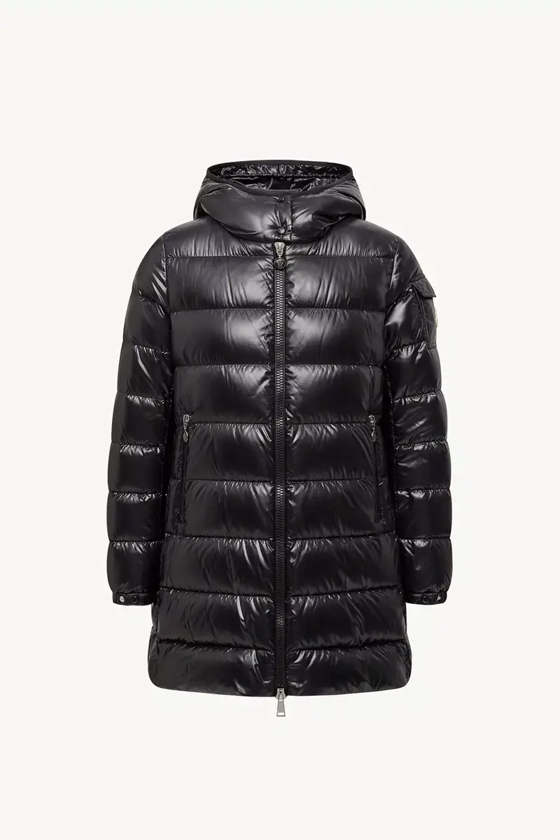Moncler Courcelles Hooded Mid-length Down Jacket | Thumbnail 2 Moncler Courcelles Hooded Mid-length Down Jacket | Thumbnail 2