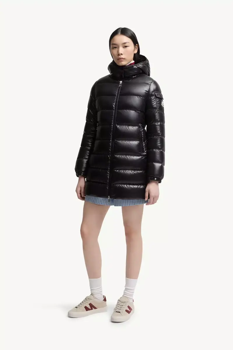 Moncler Courcelles Hooded Mid-length Down Jacket | Thumbnail 5 Moncler Courcelles Hooded Mid-length Down Jacket | Thumbnail 5