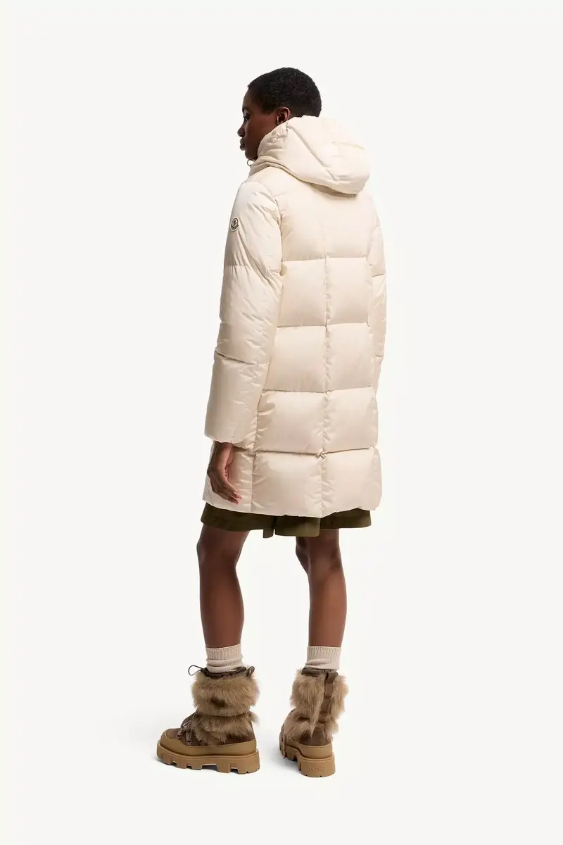 Moncler Litte Square-quilted Hooded Long Down Jacket | Thumbnail 6 Moncler Litte Square-quilted Hooded Long Down Jacket | Thumbnail 6