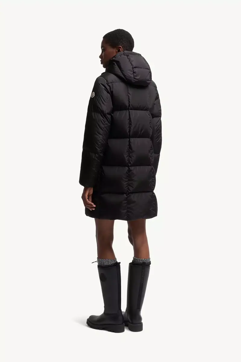 Moncler Litte Square-quilted Hooded Long Down Jacket | Thumbnail 6 Moncler Litte Square-quilted Hooded Long Down Jacket | Thumbnail 6