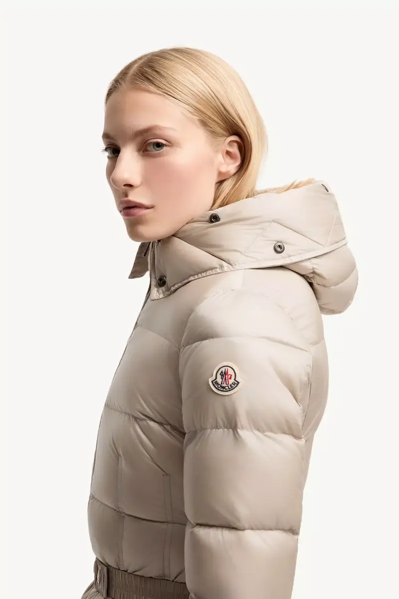 Moncler Boedic Hooded Shearling-trimmed Long Down Jacket | Thumbnail 4