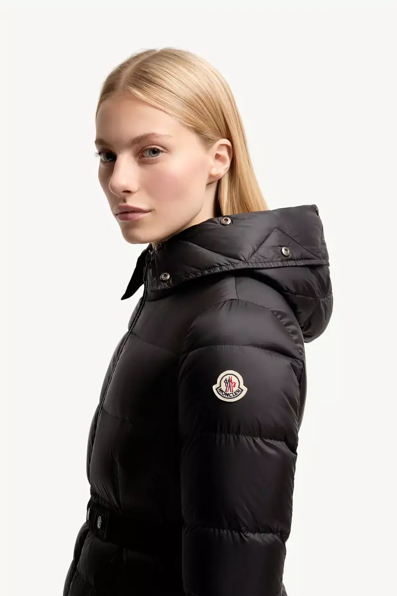 Moncler Boedic Hooded Shearling-trimmed Long Down Jacket | Thumbnail 4