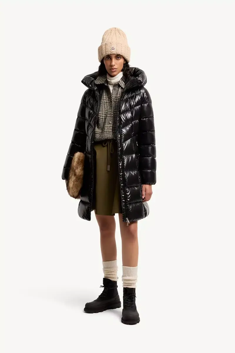 Moncler Marusse Hooded Mid-length Down Jacket | Thumbnail 3 Moncler Marusse Hooded Mid-length Down Jacket | Thumbnail 3