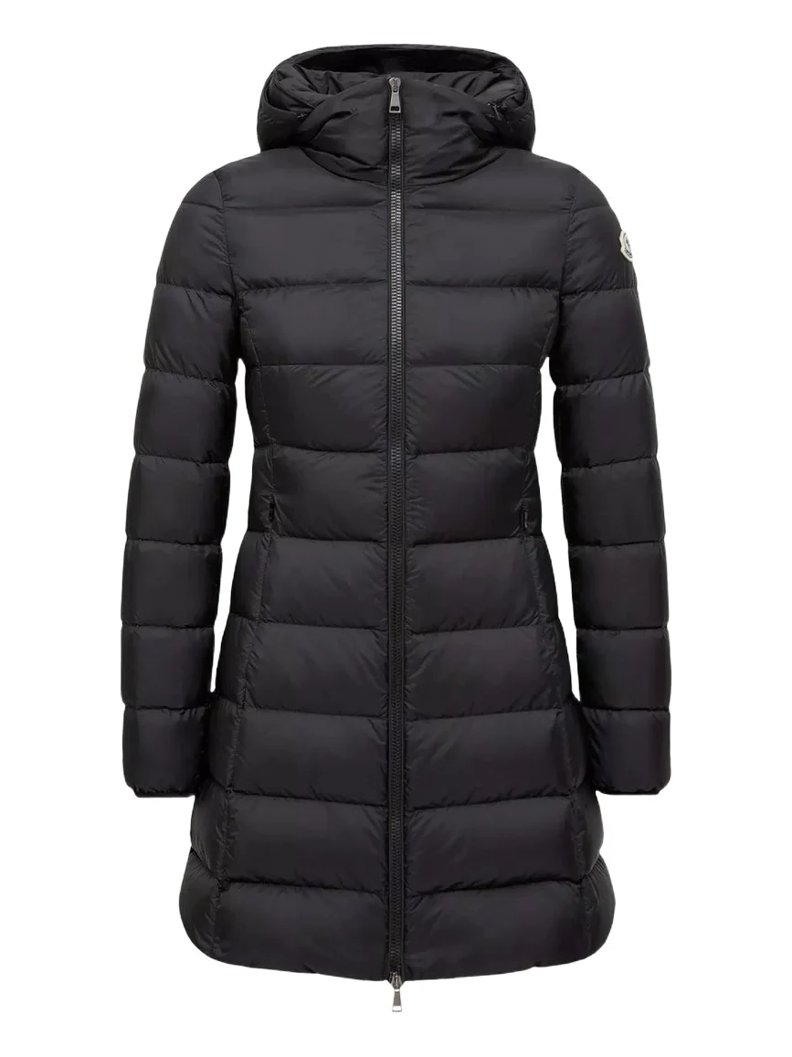 Moncler Gie Hooded Long Down Jacket