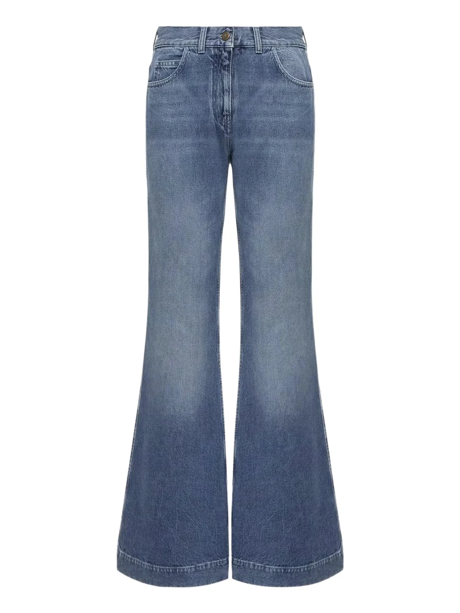 Moncler Wide Leg Denim Jeans