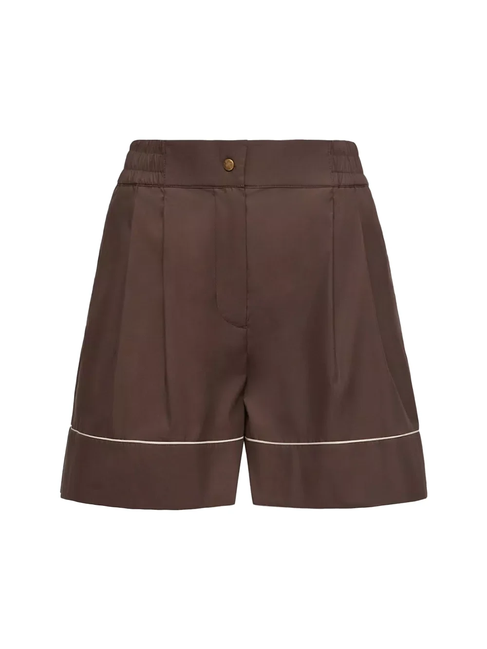 Tailored Cotton Blend Shorts