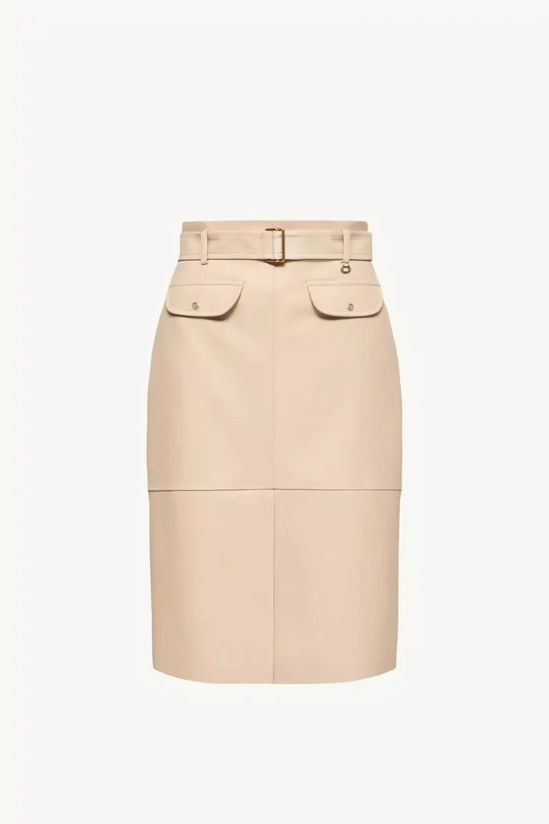 Moncler Knee-length Leather Skirt | Thumbnail 2 Moncler Knee-length Leather Skirt | Thumbnail 2