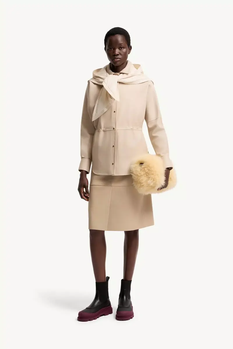 Moncler Knee-length Leather Skirt | Thumbnail 3 Moncler Knee-length Leather Skirt | Thumbnail 3