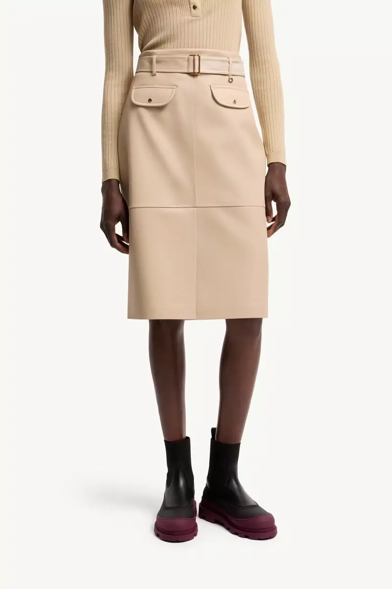 Moncler Knee-length Leather Skirt | Thumbnail 5 Moncler Knee-length Leather Skirt | Thumbnail 5