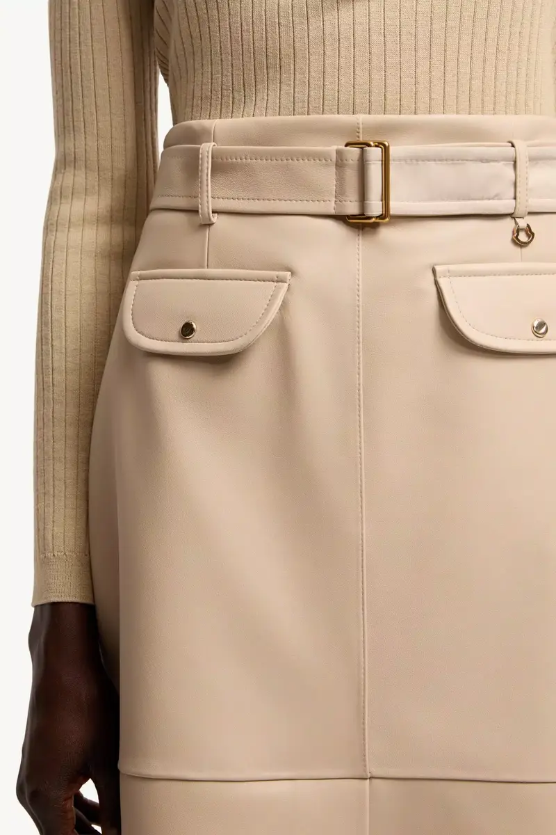 Moncler Knee-length Leather Skirt | Thumbnail 7 Moncler Knee-length Leather Skirt | Thumbnail 7