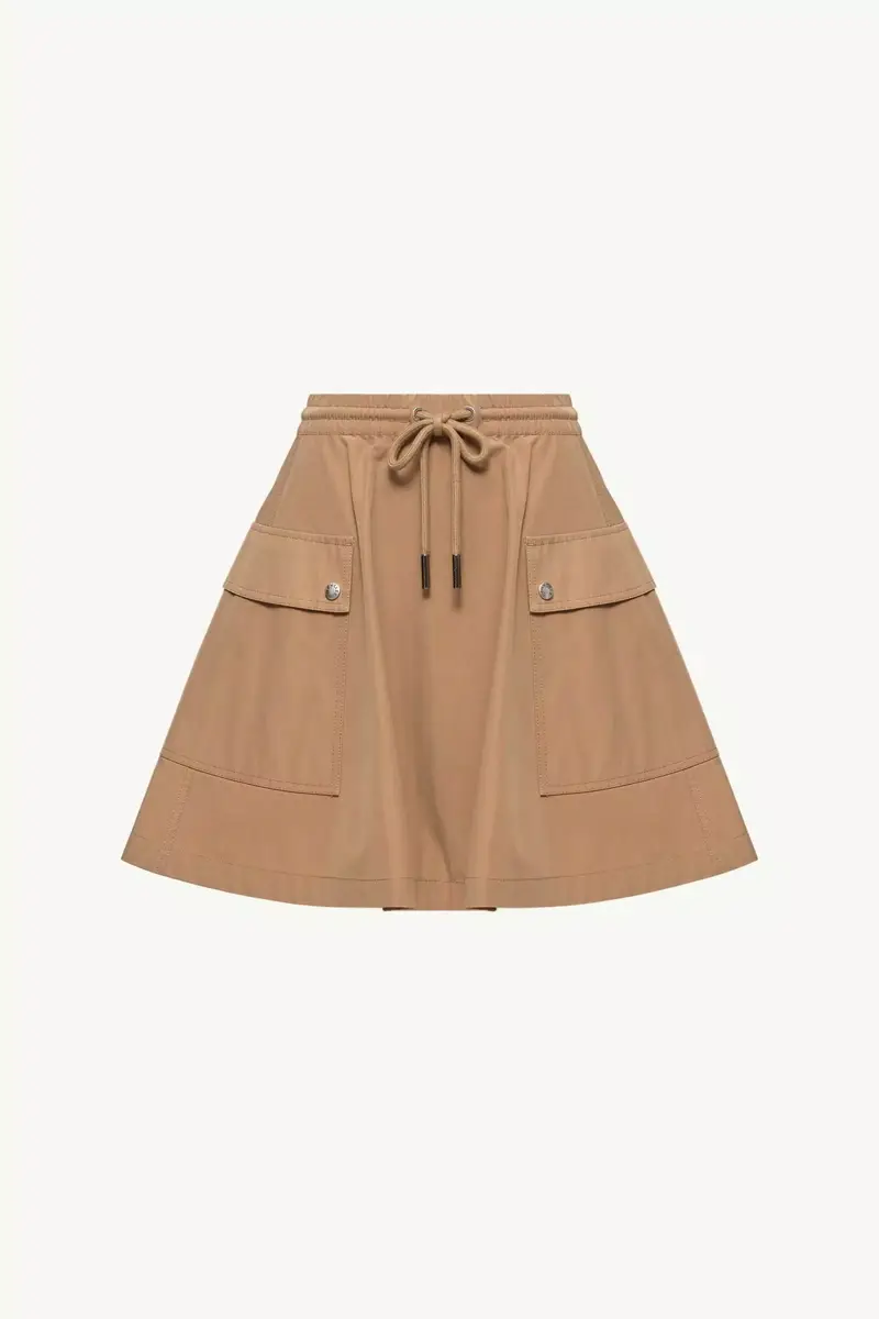 Moncler Cotton Blend A-line Mini Skirt | Thumbnail 2 Moncler Cotton Blend A-line Mini Skirt | Thumbnail 2