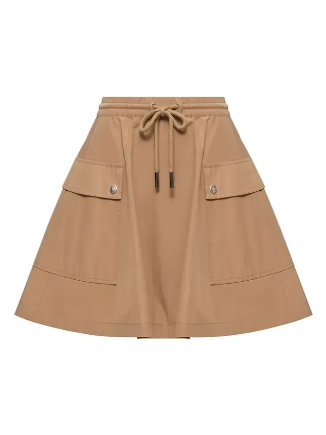 Cotton Blend A-line Mini Skirt Cotton Blend A-line Mini Skirt