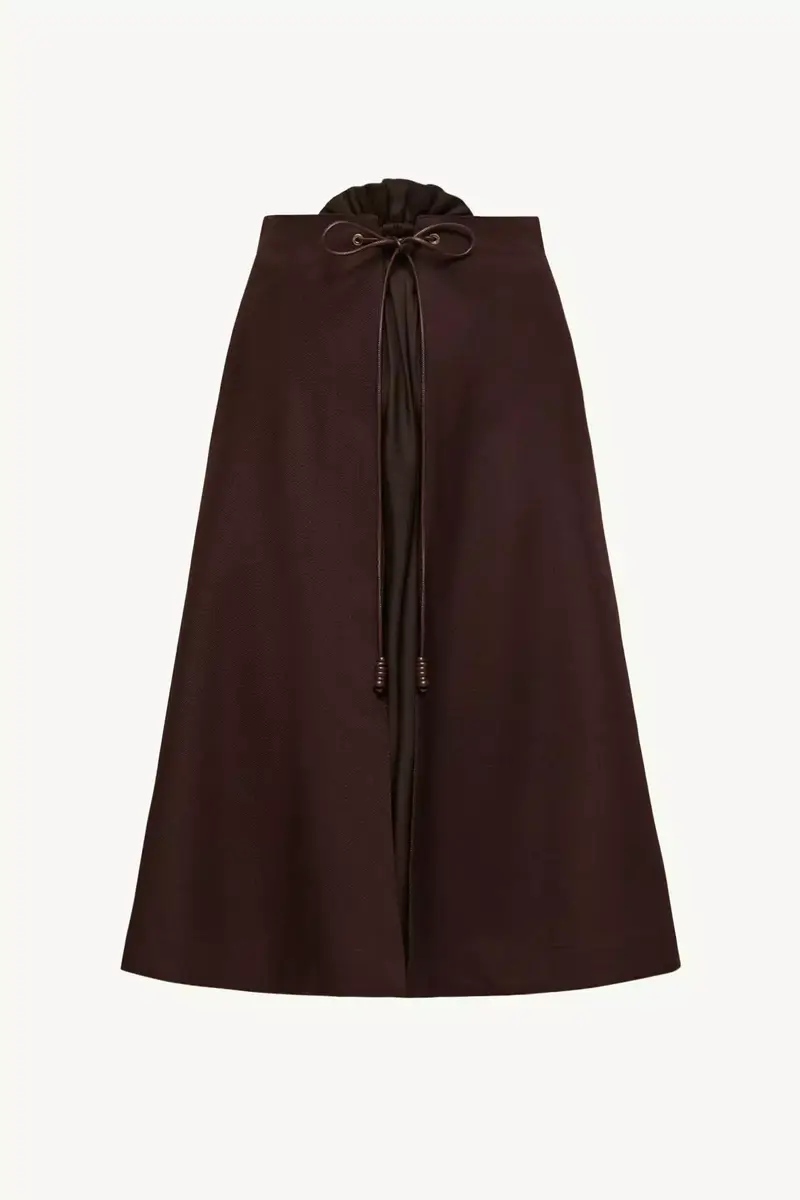 Moncler Wool Gabardine Midi Skirt | Thumbnail 2 Moncler Wool Gabardine Midi Skirt | Thumbnail 2