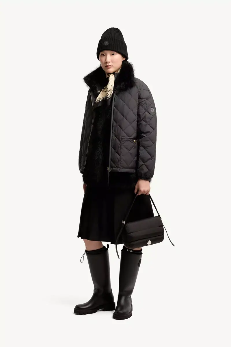 Moncler Wool Gabardine Midi Skirt | Thumbnail 3 Moncler Wool Gabardine Midi Skirt | Thumbnail 3
