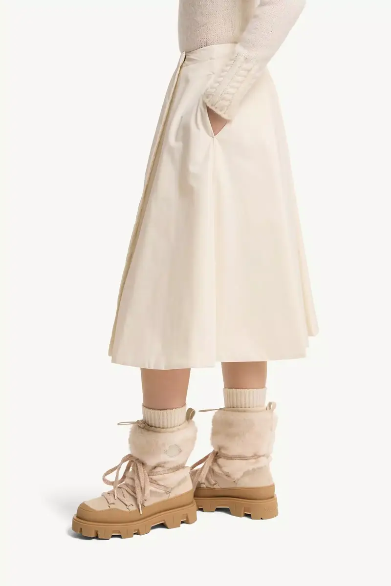 Moncler Padded Taffeta Midi Skirt | Thumbnail 3 Moncler Padded Taffeta Midi Skirt | Thumbnail 3