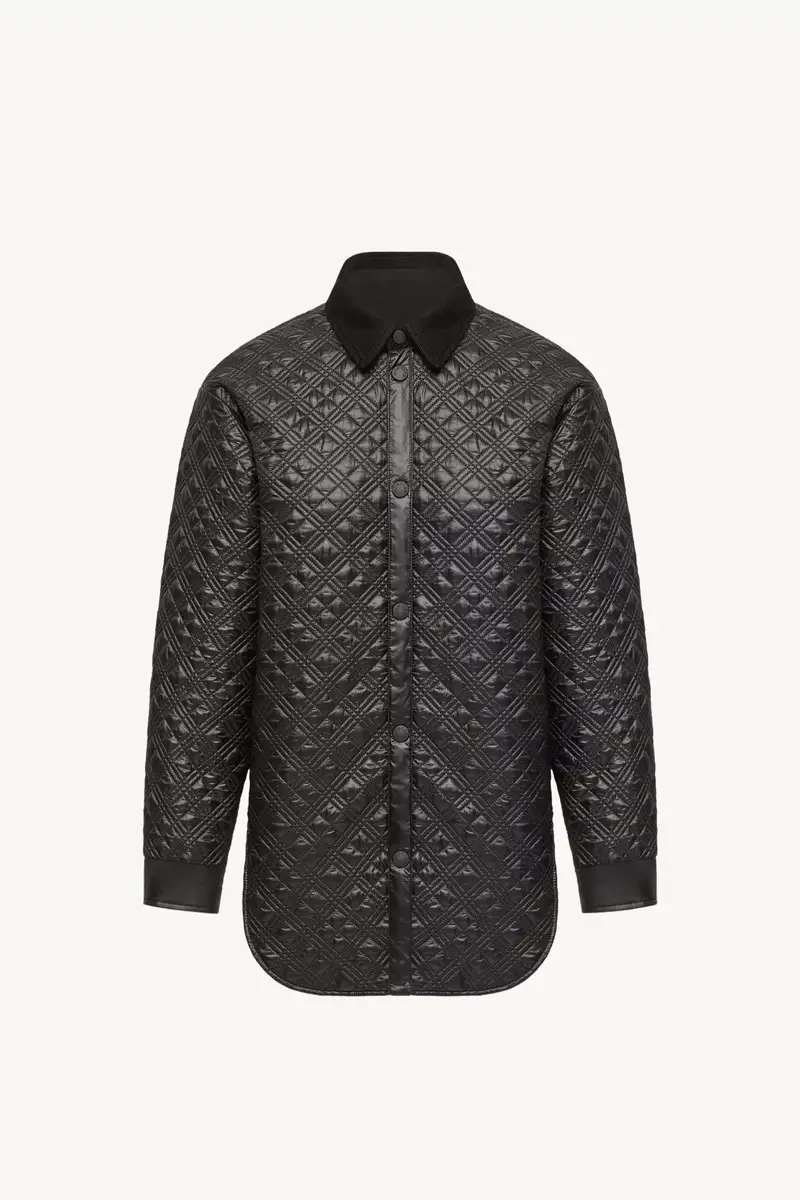 Moncler Corduroy-trimmed Padded Shirt Jacket | Thumbnail 2 Moncler Corduroy-trimmed Padded Shirt Jacket | Thumbnail 2