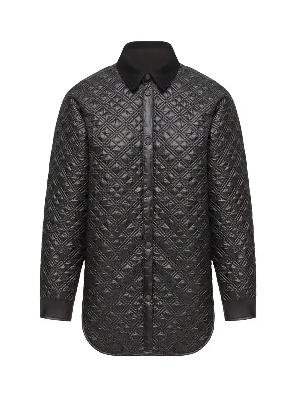 Moncler Corduroy-trimmed Padded Shirt Jacket