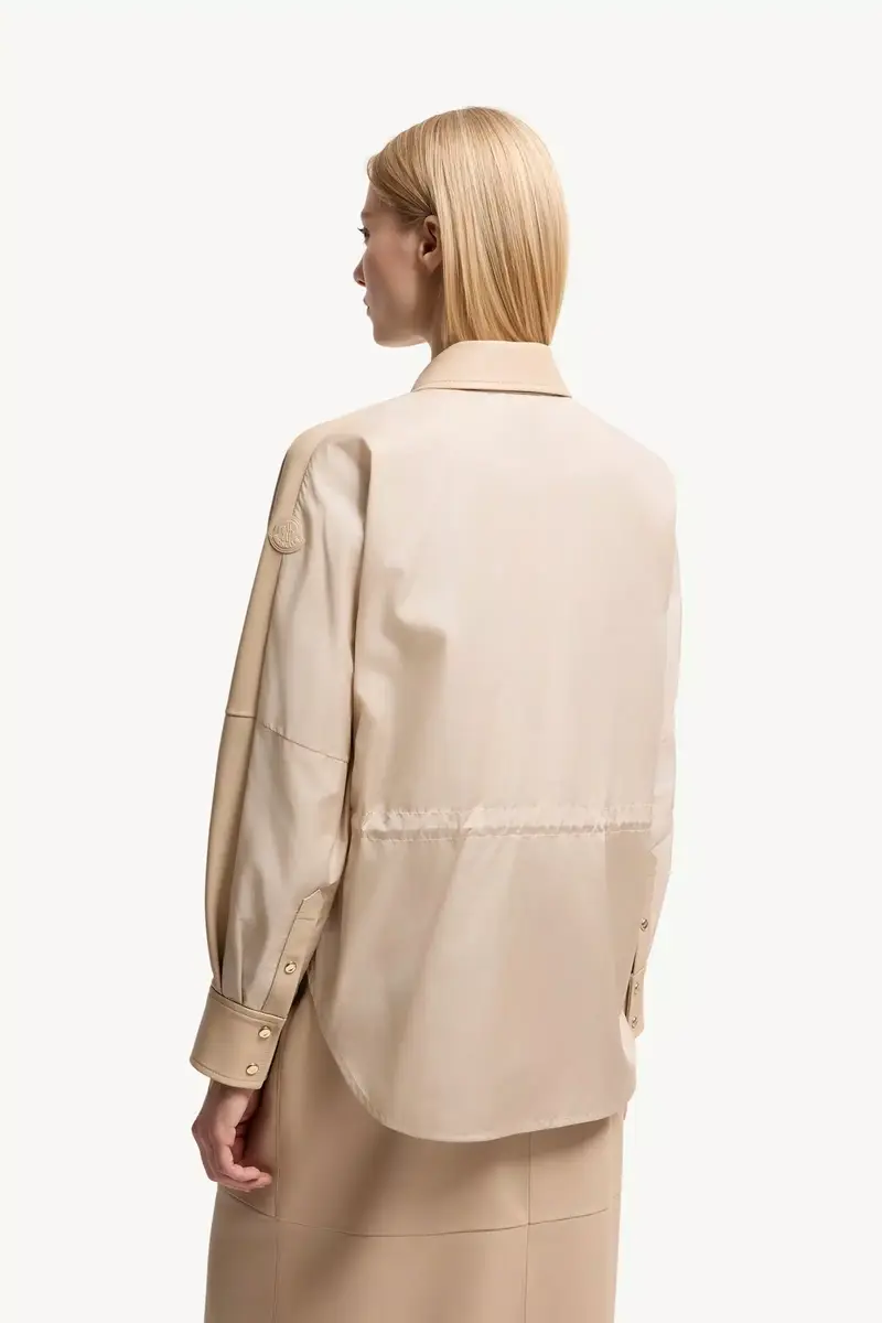 Moncler Leather Long Sleeve Shirt | Thumbnail 6 Moncler Leather Long Sleeve Shirt | Thumbnail 6