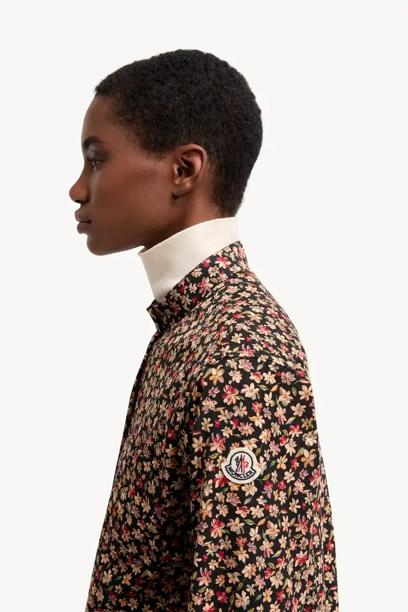Moncler Floral Corduroy Shirt Jacket | Thumbnail 4 Moncler Floral Corduroy Shirt Jacket | Thumbnail 4