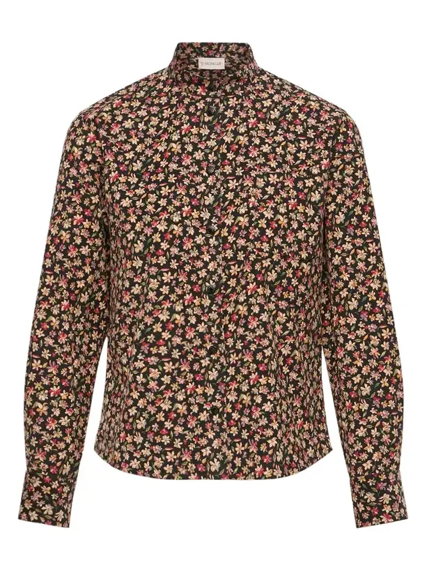 Floral Corduroy Shirt Jacket Floral Corduroy Shirt Jacket