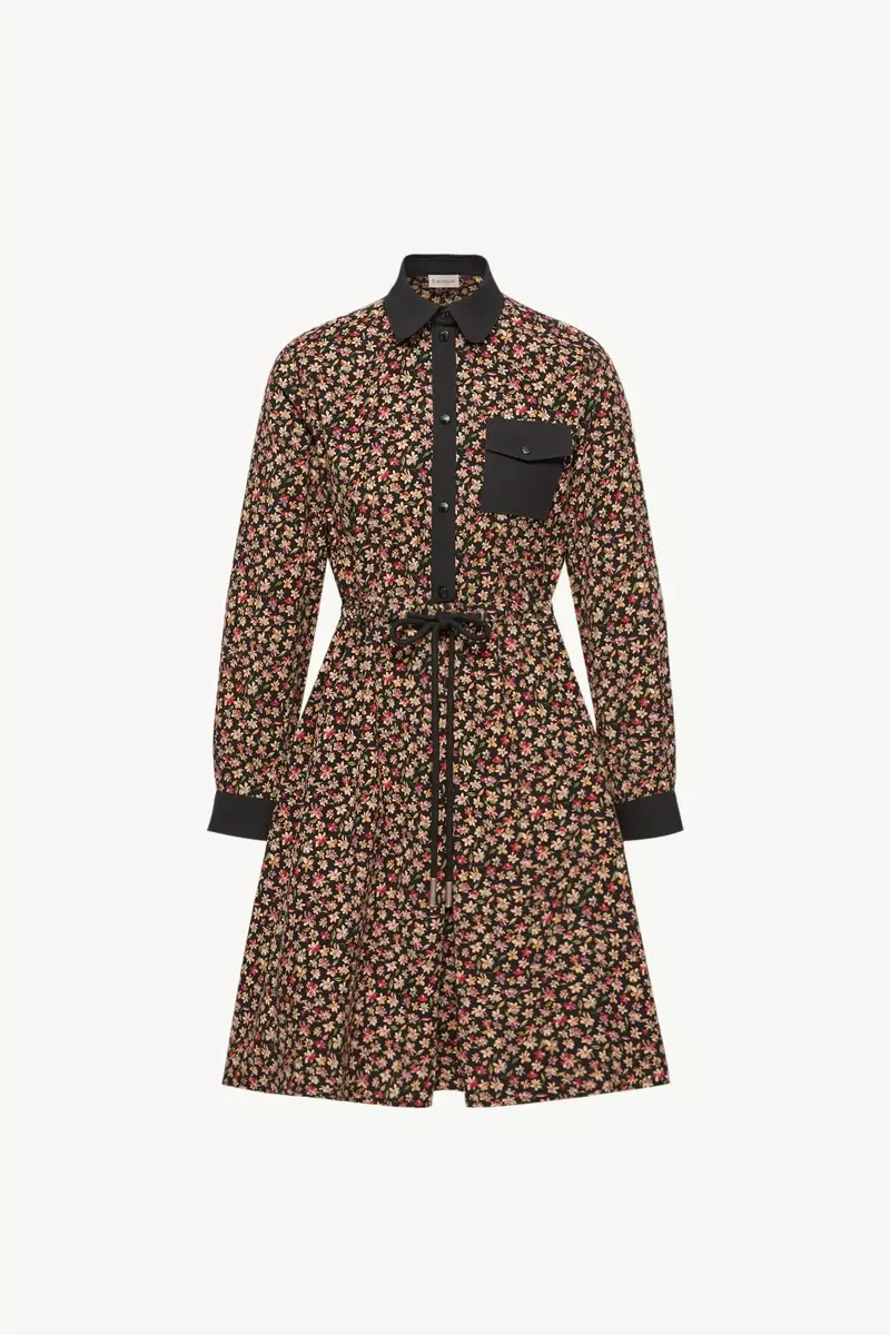 Moncler Floral Corduroy Dress | Thumbnail 2 Moncler Floral Corduroy Dress | Thumbnail 2