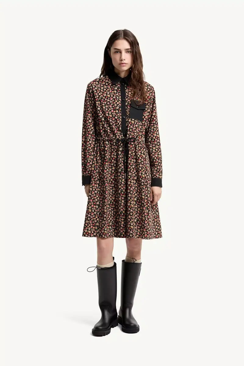 Moncler Floral Corduroy Dress | Thumbnail 5 Moncler Floral Corduroy Dress | Thumbnail 5