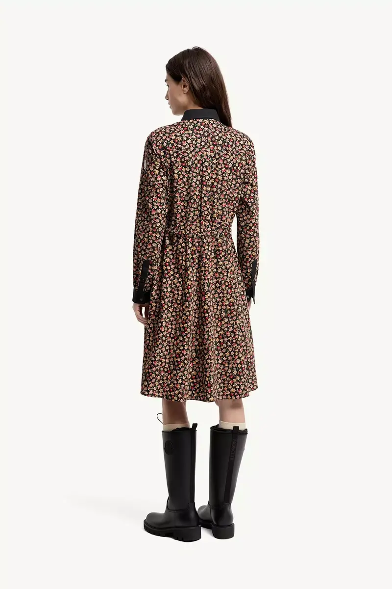Moncler Floral Corduroy Dress | Thumbnail 6 Moncler Floral Corduroy Dress | Thumbnail 6