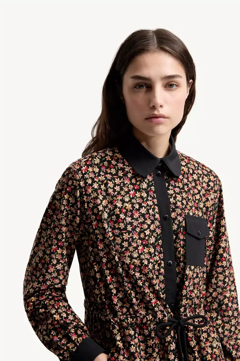 Moncler Floral Corduroy Dress | Thumbnail 7 Moncler Floral Corduroy Dress | Thumbnail 7